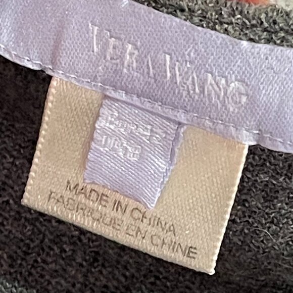 Vera Wang Long Sleeve Wool Dress Sequin Hem Size 8 - Picture 9 of 14